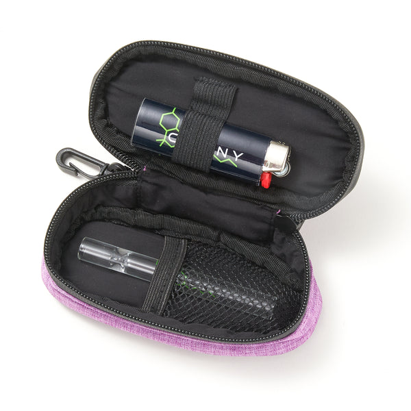 CANNY Stash Pipe Bag – Smell Proof Travel Bag – Odor Resistant Protective Case - Storage Container with Activated Carbon - Padded for Glass Pieces